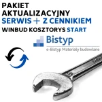 Abonament roczny SERWIS+ dla WINBUD Kosztorys Start od wersji 2025.10 z cennikiem e-Bistyp dostęp roczny