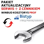 Abonament roczny SERWIS+ dla WINBUD Kosztorys Prof od wersji 2025.10 z cennikiem e-Bistyp dostęp kwartalny