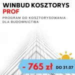 Program do kosztorysowania WINBUD Kosztorys Prof 