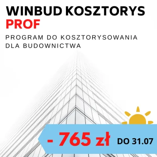 Program do kosztorysowania WINBUD Kosztorys Prof