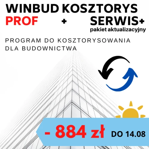 Program do kosztorysowania WINBUD Kosztorys Prof + Serwis Plus