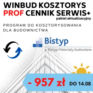 WINBUD Prof + cennik materiałów e-Bistyp + Serwis Plus