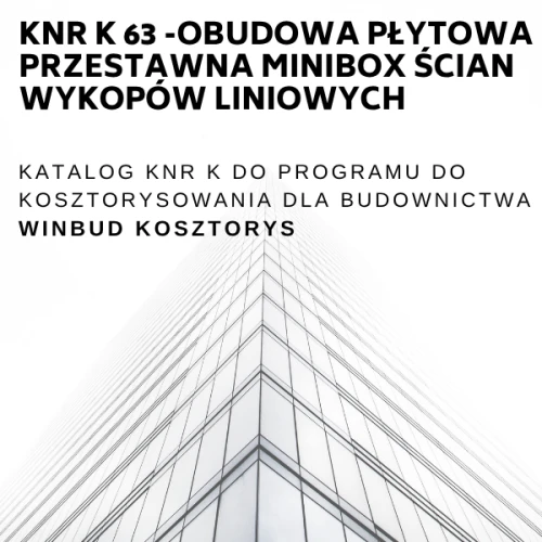 KNR-K63 Obudowa płytowa przestawna MINIBOX ścian wykopów liniowych