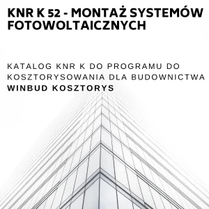 KNR K-52 Montaż systemów fotowoltaicznych