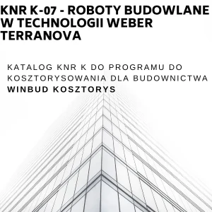 KNR K-07 Roboty budowlane w technologii weber terranova