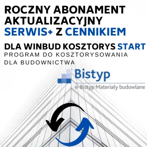 Roczny abonament aktualizacyjny SERWIS+ Start z cennikiem RMS