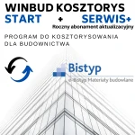 WINBUD Start + cennik materiałów e-Bistyp + SERWIS+