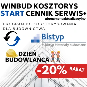 WINBUD Start + cennik RMS e-Bistyp roczny + SERWIS+