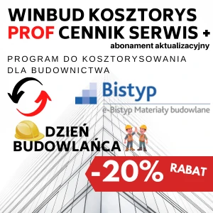 WINBUD Prof + cennik RMS e-Bistyp roczny + SERWIS+