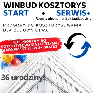 WINBUD Start + Roczny abonament aktualizacyjny SERWIS+