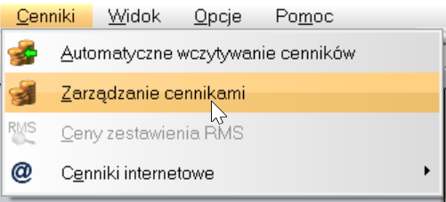 Wczytywanie cenników w programie WINBUD