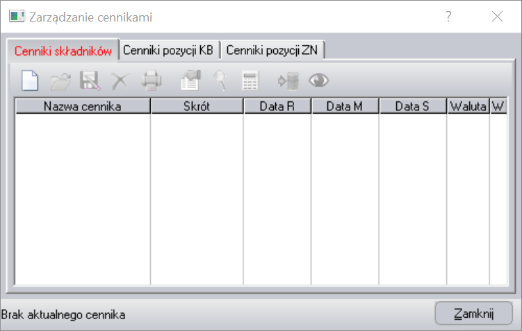 czytywanie cenników w programie kosztorysujacym