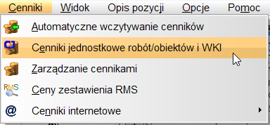 Wczytanie cenników
